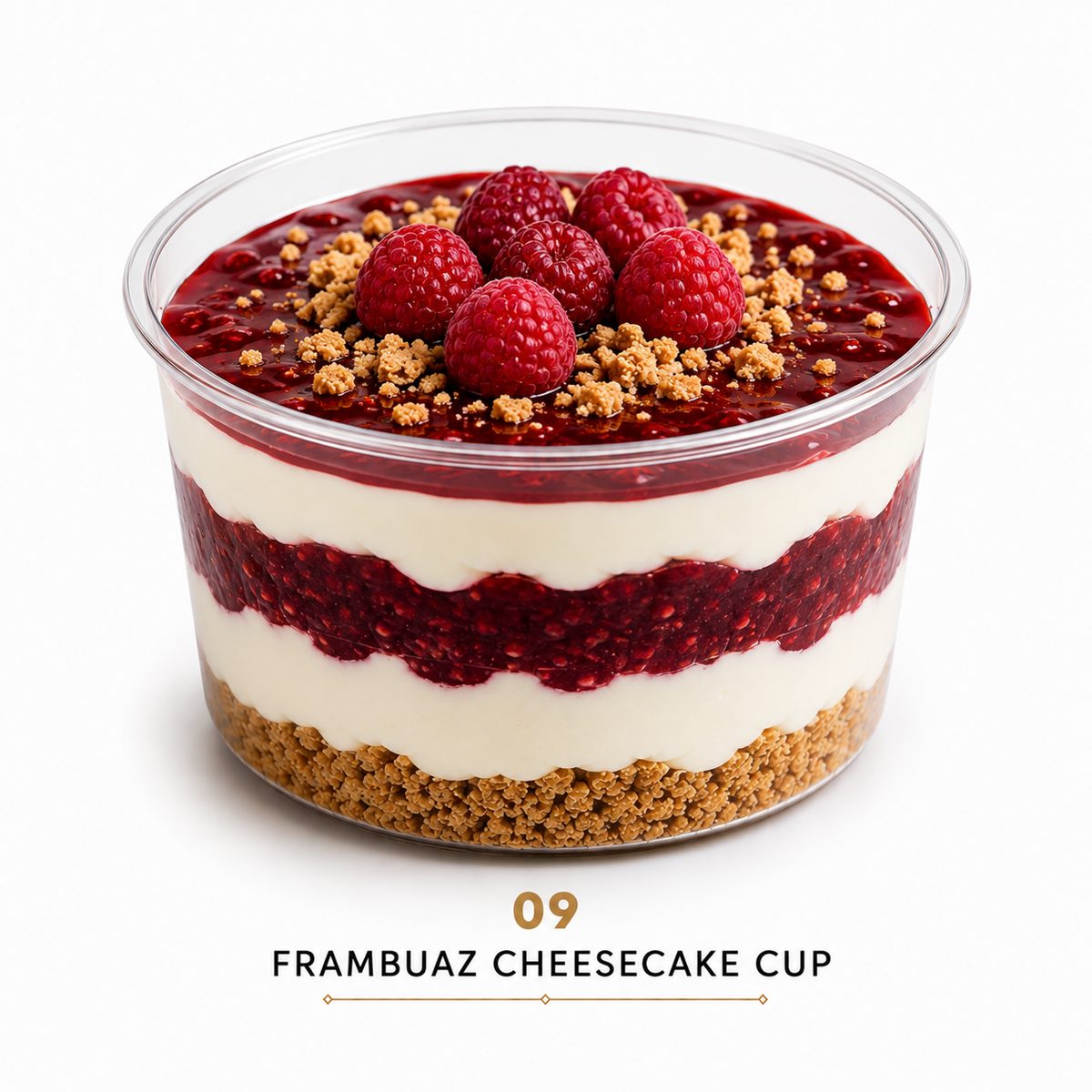 Cheesecake cup me salcë dhe fruta mjedre
