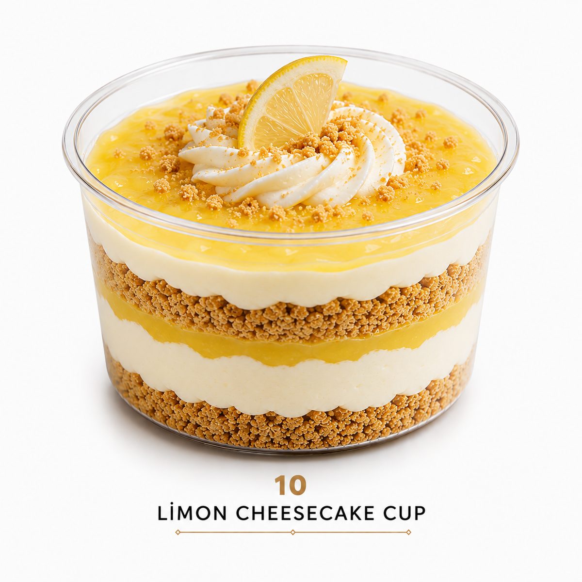 Cheesecake cup me krem limoni