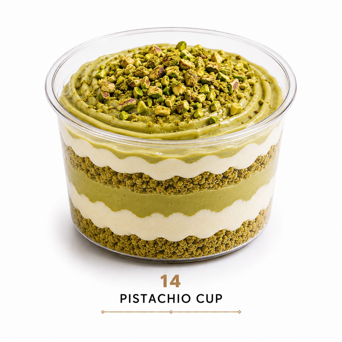 Cup me krem dhe copëza pistacio
