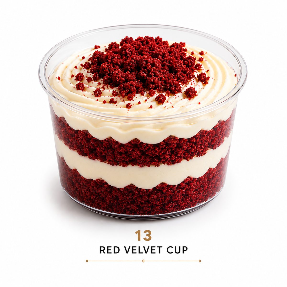 Cup red velvet me krem djathi
